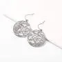 cooltime Stainless Steel Pentacle Dangle Drop Earrings Pentagram Celtic Knot Star Circle Crescent Charm Jewelry for Women