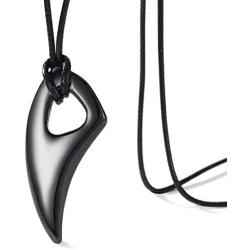MOO&LEE Stainless Steel Wolf Tooth Necklace Spear Pendant Chain for Men and Boys