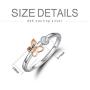 Butterfly Rings for Women Sterling Silver Thin Band Love Promise CZ Ring Butterfly Jewelry Anniversary Wedding Birthday Gift for Her Teen Girls Lover