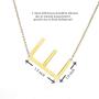 Fashionalife Birthday Gift for Girls Necklace for Women 26 Letters Initial Pendant Script Stainless Steel Jewelry