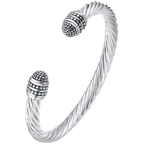 UNY Fashion Jewelry Brand Cable Wire Retro Antique Bangle Elegant Beautiful Valentine