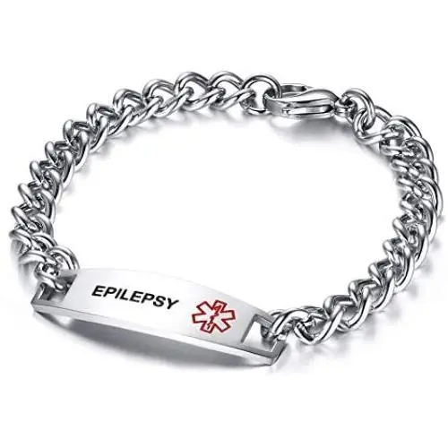 TTVOVO Medical Alert ID Bracelets for Men Women Stainless Steel SOS Emergency Medical Bracelets Link Chain Bracelet Identification Doctors Engravable Fashion Jewelry Gifts for Boys Girls, 8.7Inches TTVOVO Medical Alert ID Bracelets for Men Women Stainless Steel SOS Emergency Medical Bracelets Link Chain Bracelet Identification Doctors Engravable Fashion Jewelry Gifts for Boys Girls, 8.7Inches