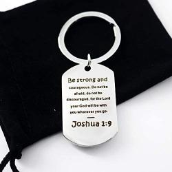 Hibetek Bible Verse Keychain for He Will Order His Angels to Protect You Wherever You Go Keychain Religious Jewelry Christian Gift