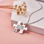 Melix Home Friendship Necklace for 2 Side by Side Best Friends Close in Heart Necklace Keyring Set