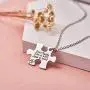 Melix Home Friendship Necklace for 2 Side by Side Best Friends Close in Heart Necklace Keyring Set Melix Home Friendship Necklace for 2 Side by Side Best Friends Close in Heart Necklace Keyring Set