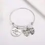 Stage Right Stage Left Bracelet, Theatre Gifts, Mask Charm Bracelet for Actor Theater Lover, Funny Jewelry for Drama, Enthusiast Comedy Mask Stage Manager Gifts