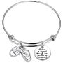 BAUNA Actor Gifts for Theatre Tragedy Comedy Mask Thespian Mask Charm Bracelet Musical Theatre Gift for Actor Acting Director Theater with Inspirational Quote