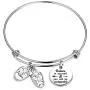 BAUNA Actor Gifts for Theatre Tragedy Comedy Mask Thespian Mask Charm Bracelet Musical Theatre Gift for Actor Acting Director Theater with Inspirational Quote