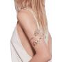 OCTCHOCO Fashion Flower Curve Gold Silver Filigree Swirl Adjustable Arm Bracelet Bangle Upper Arm Cuff Armlet