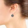 Silverline Jewelry - 925 Sterling Silver Delicate Dangle Hook Earrings, Filigree Peace Love/Evil Eye/Dream Catcher/Yin and Yang Wave Symbol Earrings
