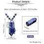 Jovivi Urn Necklace for Ashes Cremation Memorial Keepsake Jewelry Healing Crystal Point Perfume Necklaces for Women
