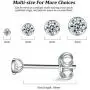 Silver Stud Earrings for Women Men Girls, 4 Pairs Small Round Cubic Zirconia Earrings Set | Tiny Dainty Cartilage Tragus Earrings(2mm/3mm/4mm/5mm) Silver Stud Earrings for Women Men Girls, 4 Pairs Small Round Cubic Zirconia Earrings Set | Tiny Dainty Cartilage Tragus Earrings(2mm/3mm/4mm/5mm)