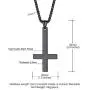 U7 Jewelry Polished Stainless Steel Inverted Cross of Peter Necklace for Men and Women, 22 Inch Chain, Custom Text Engrave and 3 Color Available, Gift Packed U7 Jewelry Polished Stainless Steel Inverted Cross of Peter Necklace for Men and Women, 22 Inch Chain, Custom Text Engrave and 3 Color Available, Gift Packed