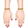 Efulgenz Indian Bollywood CZ Crystal Rhinestone Gold Plated Multicolor Wedding Bridal Bracelet Bangle Set Jewelry