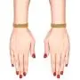 Efulgenz Indian Bollywood CZ Crystal Rhinestone Gold Plated Multicolor Wedding Bridal Bracelet Bangle Set Jewelry
