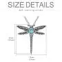 AOBOCO Dragonfly Urn Necklace for Ashes Sterling Silver Memorial Keepsake Cremation Jewelry Gifts with Filling Tool AOBOCO Dragonfly Urn Necklace for Ashes Sterling Silver Memorial Keepsake Cremation Jewelry Gifts with Filling Tool