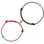 925 Sterling Silver Mutual Attraction Rope Braided Couple Distance Bracelets Vows of Eternal Love Charm Pendants with Magnetic Bells 2 PCS Gift Jewelry Set for Women Men 925 Sterling Silver Mutual Attraction Rope Braided Couple Distance Bracelets Vows of Eternal Love Charm Pendants with Magnetic Bells 2 PCS Gift Jewelry Set for Women Men