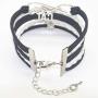 HHHbeauty Kitten Cat Bracelet Jewelry Infinity Love Cat Lover Gifts Cat BFF Jewelry Bracelet Gifts for Women, Girls, Men, Boys, Cat Owner Gifts, Cat Themed Gifts
