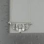 Sterling Silver Deaths Head Hawk Moth Pendant Necklace, 18'' Cable Chain