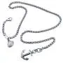 4mm width stainless steel men women anchor pendant necklace jewelry 4mm width stainless steel men women anchor pendant necklace jewelry