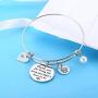 Nimteve Mother in Law Gifts Bracelet Bangle Jewelry for Step Daughter for Women Girls
