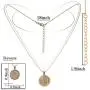 Burpada 2 Pcs Zodiac Coin Necklace 12 Constellation 14K Gold Plated Round Pendant Astrology Horoscope Necklace Gift for Women Girl Burpada 2 Pcs Zodiac Coin Necklace 12 Constellation 14K Gold Plated Round Pendant Astrology Horoscope Necklace Gift for Women Girl