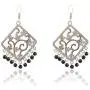 Saissa Silver Plated Oxidised Metal Boho Gypsy Square Indian Earrings Jewelry for Girls and Women Saissa Silver Plated Oxidised Metal Boho Gypsy Square Indian Earrings Jewelry for Girls and Women