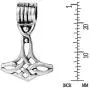 AeraVida Celtic Knot Thors Norse Hammer Mjolnir .925 Sterling Silver Pendant AeraVida Celtic Knot Thors Norse Hammer Mjolnir .925 Sterling Silver Pendant