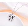 DAOCHONG 925 Sterling Silver Cremation Jewelry Forever in My Heart Ashes Keepsake Urns Pendant Necklace for Women, 20 Inch Rolo Chain