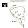 Victray Boho Moon Necklaces Beach Pendant Choker Necklace Chain Fashion Jewelry for Women and Girls