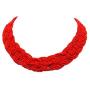 Red Woven Seedbead Collar Necklace by outROAR Gear