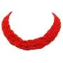 Red Woven Seedbead Collar Necklace by outROAR Gear
