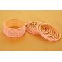 Touchstone New Colorful Bangle Collection Indian Bollywood Exclusive Golden Glaze Color Designer Jewelry Special Large Size Bangle Bracelets. Set of 24 for Women.