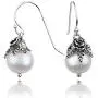 PAZ Creations .925 Sterling Silver Pearl Dangle Earrings PAZ Creations .925 Sterling Silver Pearl Dangle Earrings