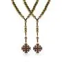 COTTVOTT Wood Rosary Beads Necklace Catholic Saint Benedict Medal Cross Pendant Necklace Prayer Gift COTTVOTT Wood Rosary Beads Necklace Catholic Saint Benedict Medal Cross Pendant Necklace Prayer Gift