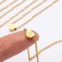 Joycuff Tiny Initial Necklaces for Women Teen Girls Cute Letter Heart Pendant 14K Gold Monogram Dainty Jewelry Birthday for Her Alphabet A-Z