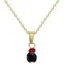 In Season Jewelry 18k Gold Plated Simulated Azabache Evil Eye Protection Necklace for Kids 16''