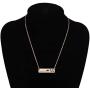 Zuo Bao Sweet Mama Bear Bar Necklace Mother Necklace Mama Bear Jewelry for New Mom
