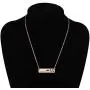 Zuo Bao Sweet Mama Bear Bar Necklace Mother Necklace Mama Bear Jewelry for New Mom