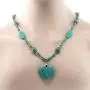 Gem Stone King 24 Inch Simulated Turquoise Howlite Necklace for Women with Heart Shape Pendant and Earring Set Gem Stone King 24 Inch Simulated Turquoise Howlite Necklace for Women with Heart Shape Pendant and Earring Set