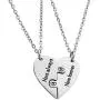 Ankiyabe Lesbian Couples Heart Puzzle Piece Pendant Necklace LGBT Lesbian Girlfriend Wife Wedding Gift Women Pride