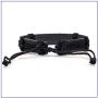 Fusamk Fashion Religious Cross Tag Bangle Leather Wristband Rope Link Bracelet