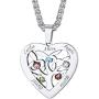 U7 Mother Necklace Personalized Engrave Name Jewelry|2/3/4/5/6/7 Children Friend Family Names Necklace with Birthstone for Women Girls,Pendant for Mom Grandma,Wife