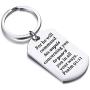 CENWA Bible Verse Keychain for He Will Command His Angels Concerning You to Guard You in All Your Ways Religious Jewelry Christian Gift Psalm 91:11 Gift