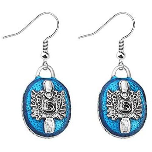 POTIY The Vampire Earrings with Salvatore Damon Stefan Pendant Y Necklace Gift for Fans