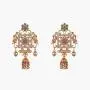 Tarinika Myra Gold-Plated Indian Jewelry Set with Long Necklace and Earrings - White Red Green Tarinika Myra Gold-Plated Indian Jewelry Set with Long Necklace and Earrings - White Red Green