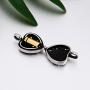 Beydodo Personalized Heart Cremation Urn Necklace for Ashes Always in My Heart Memory Necklace Gift with Funnel Kit