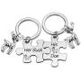 Her Buck His Doe Couple Keychain Promise Gift Funny Wedding Jewelry Gifts