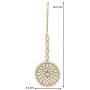Aheli Elegant Bollywood Wedding Party Wear Faux Kundan Colour Stone Studded Maang Tikka Headpiece Ethnic Fashion Indian Jewelry for Women