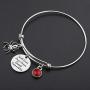 KUIYAI with Great Power Comes Great Responsibility Bracelet with Spider Charm Spiderman Quote Bangle Marvel Movie Gift Inspiration Jewelry